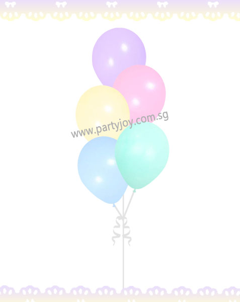 Pastel Macaron Helium Balloon Bouquet